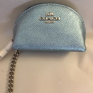 Authentic Coach Half Moon Coin Case.